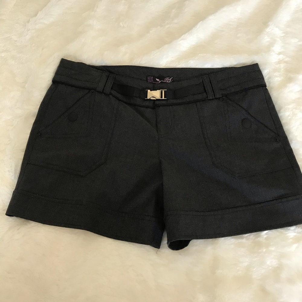 Charcoal/black dress shorts